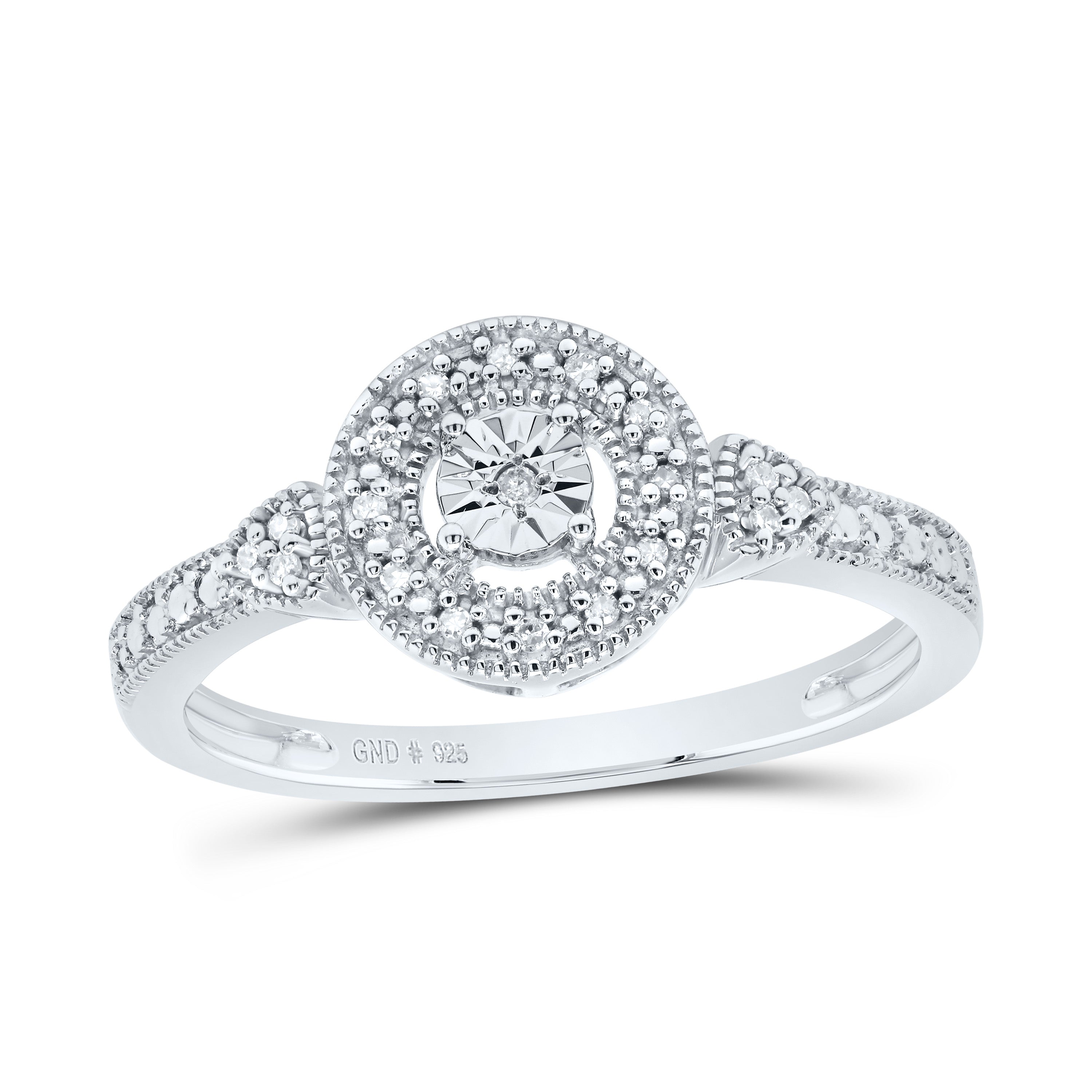 1/20Ctw-Nat Diamond Gift Round Ring (2.15 grams)