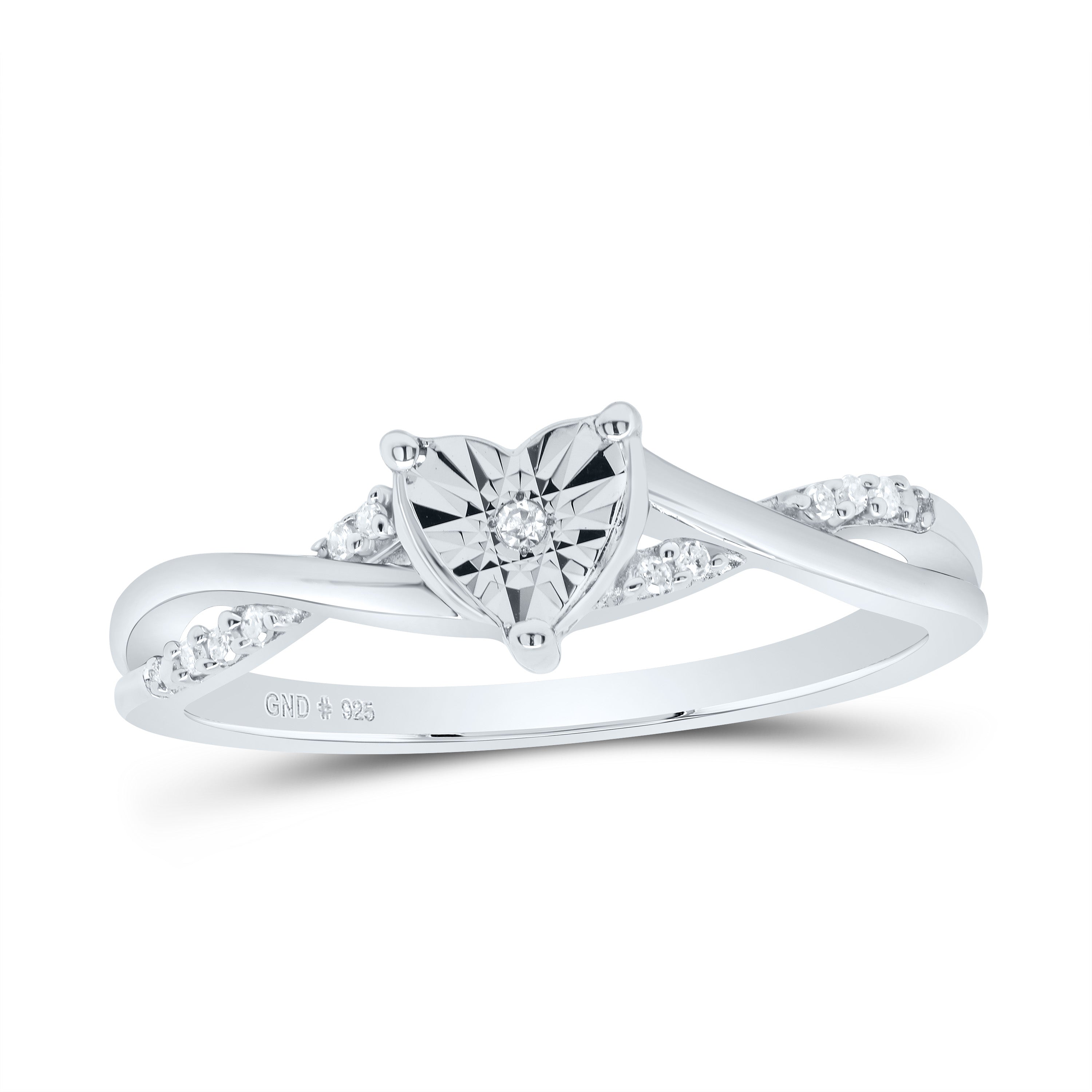 1/20Ctw-Nat Diamond Gift Heart Ring (3 grams)