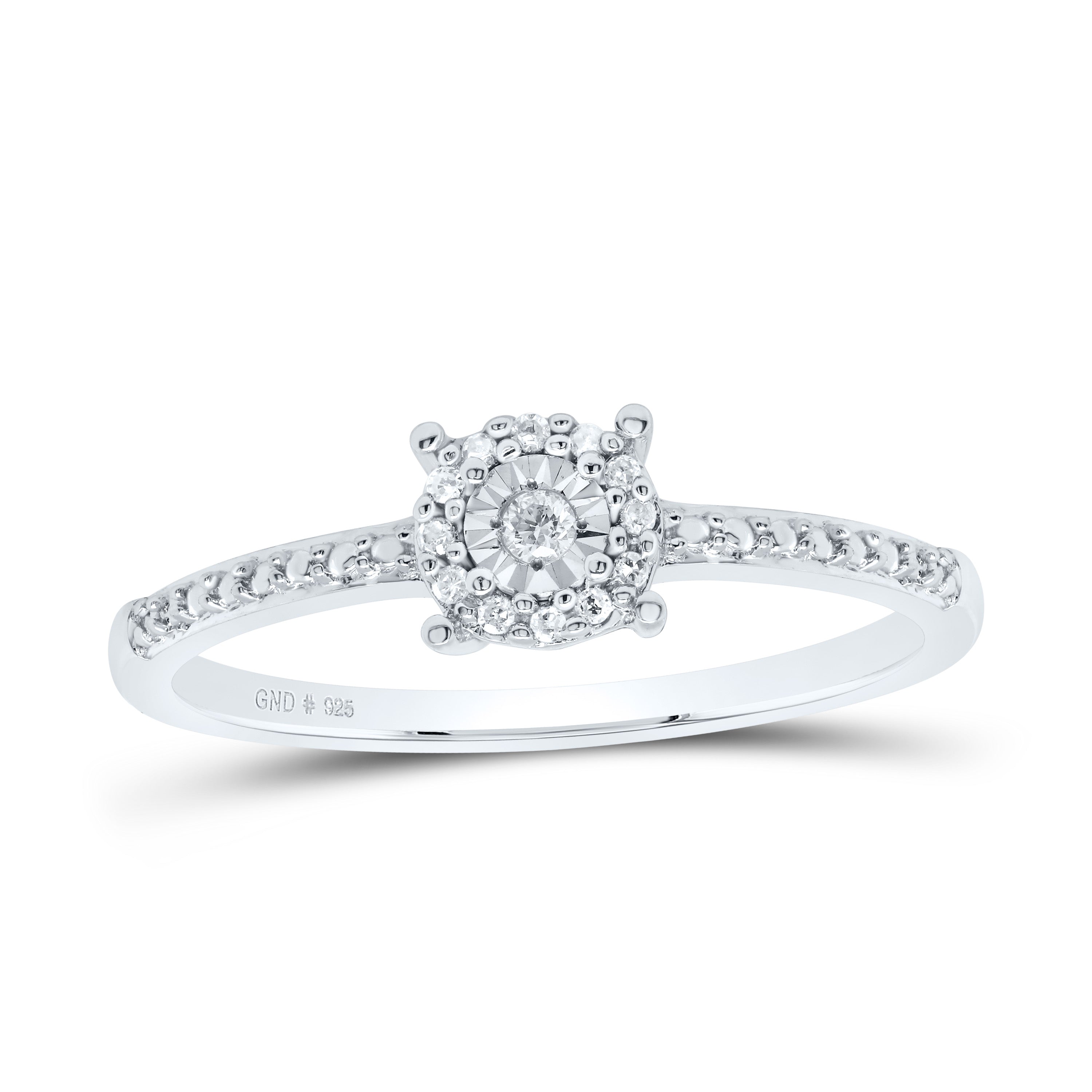 1/12Ctw-Nat Dia P1 Gift Round Ring (1.68 grams)