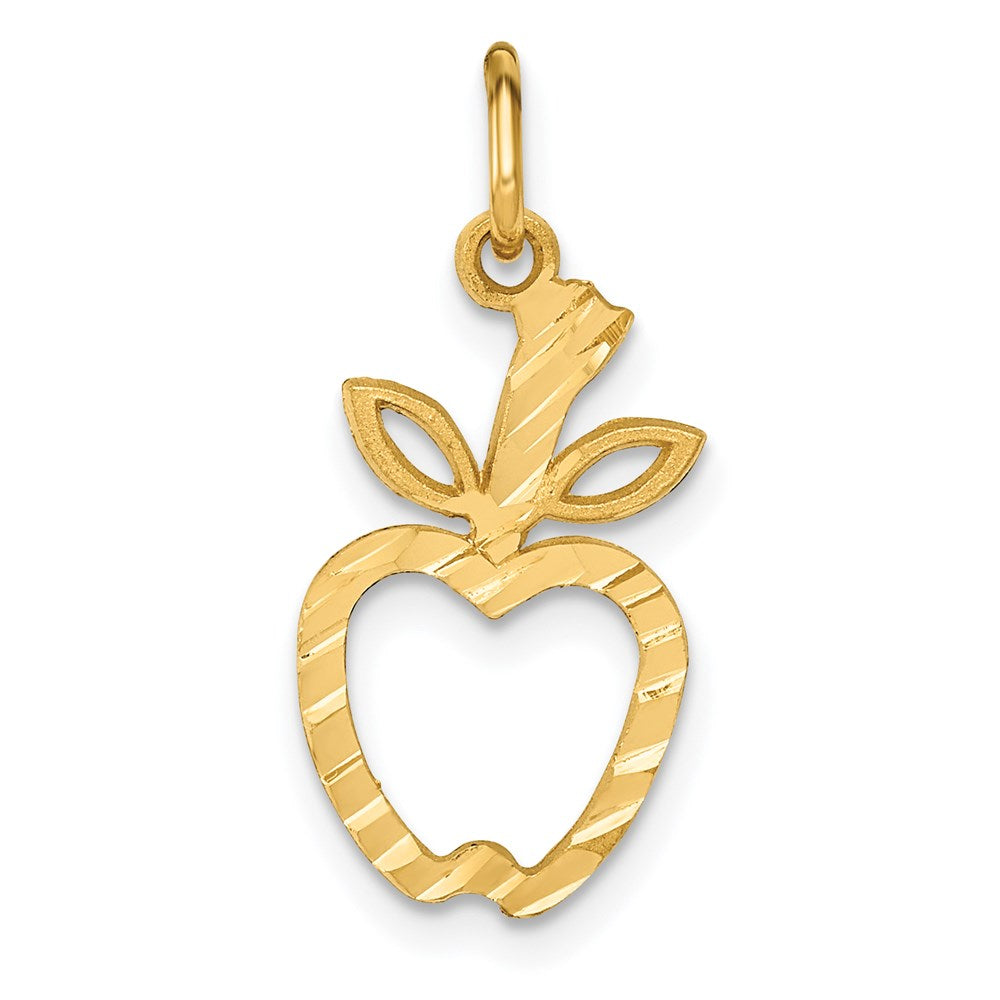 14k Yellow Gold 11 mm Apple Charm (0.57 grams)