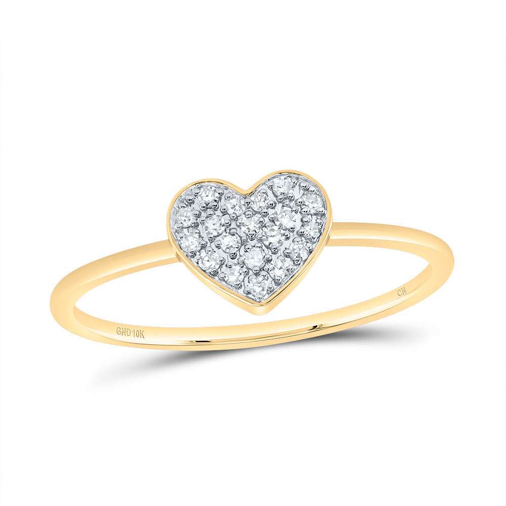 1/10Ctw-Nat Dia Cn Gift Heart Ring (1.19 grams)
