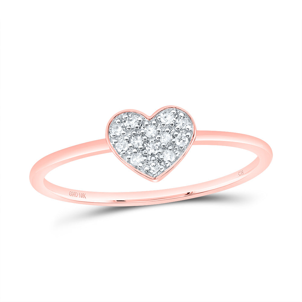 1/12Ctw-Nat Dia Cn Gift Heart Ring (0.84 grams)