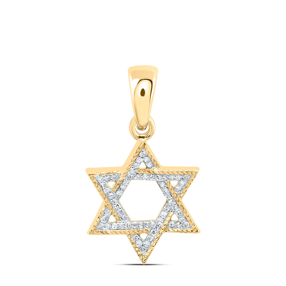 10Kt Gold 1/5Ctw-Dia P1 Gift Star Pendant