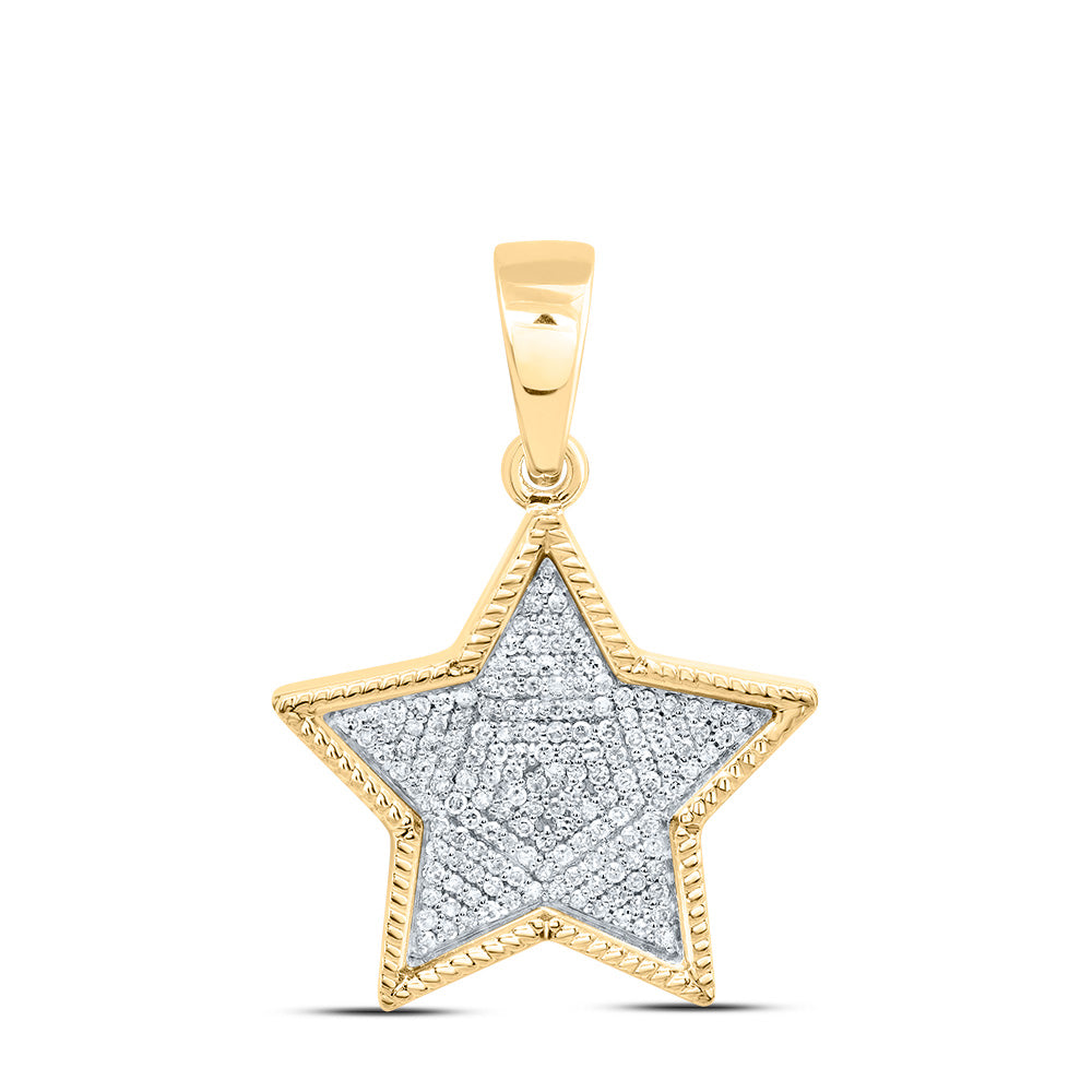 3/8Ctw-Nat Dia P1 Gift Star Pendant (4.583333 grams)
