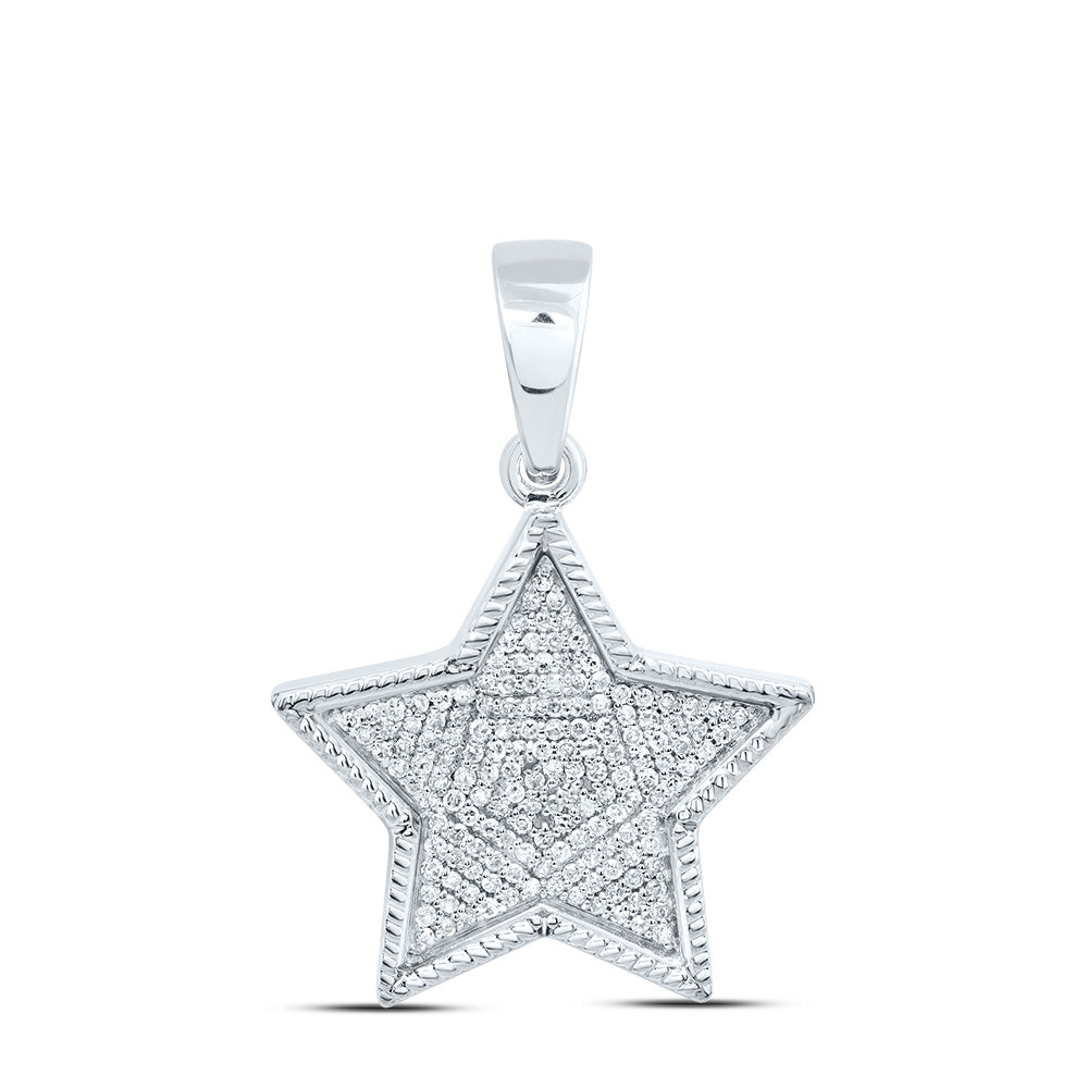 10Kt Gold 3/8Ctw-Dia P1 Gift Star Pendant