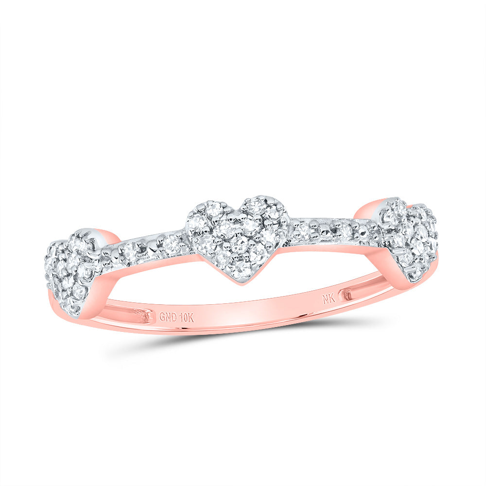 1/6Ctw-Nat Dia Nk Gift Heart Ring (1.36 grams)
