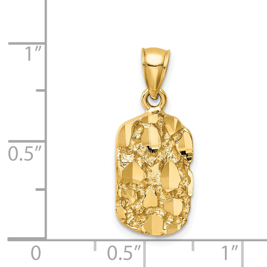 14K Nugget Pendant (2.3 grams)