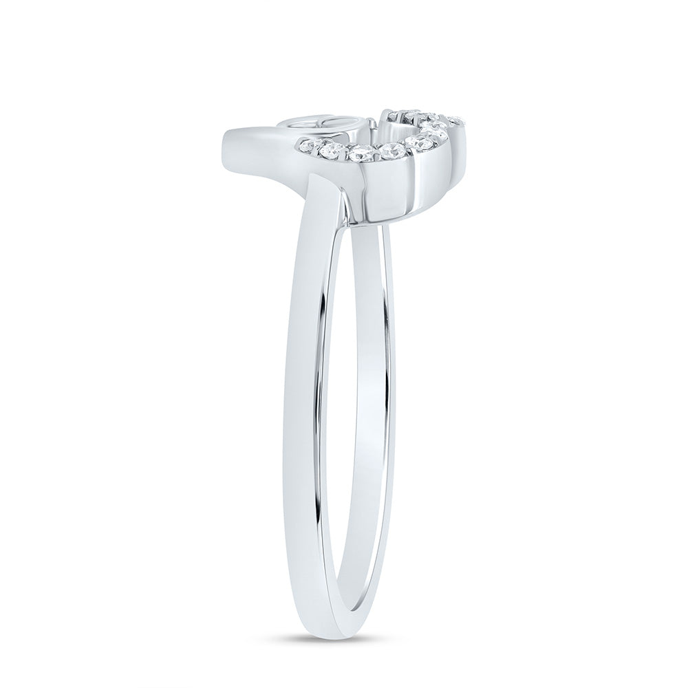 1/8Ctw-Nat Diamond Gift Heart Ring (2.19 grams)