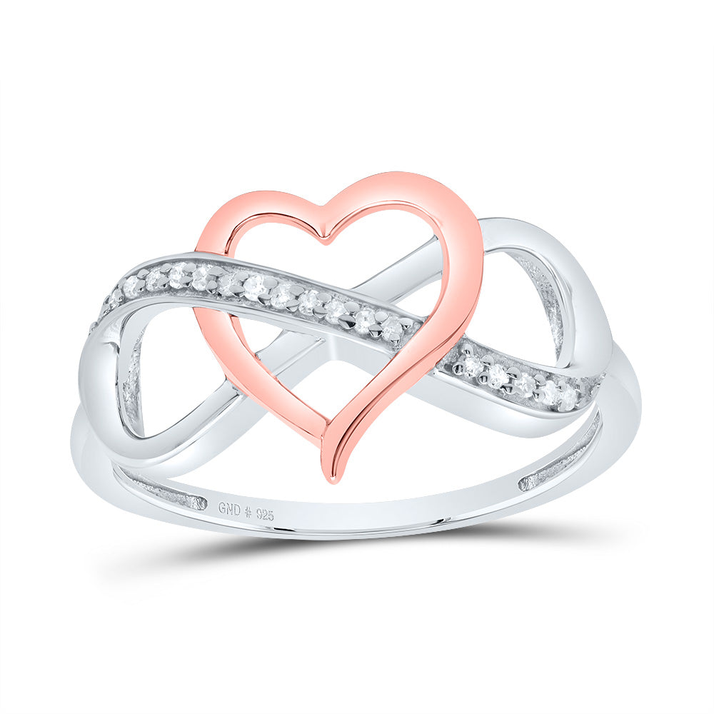 1/12Ctw-Nat Dia P1 Gift Infinity Heart Ring (1.82 grams)