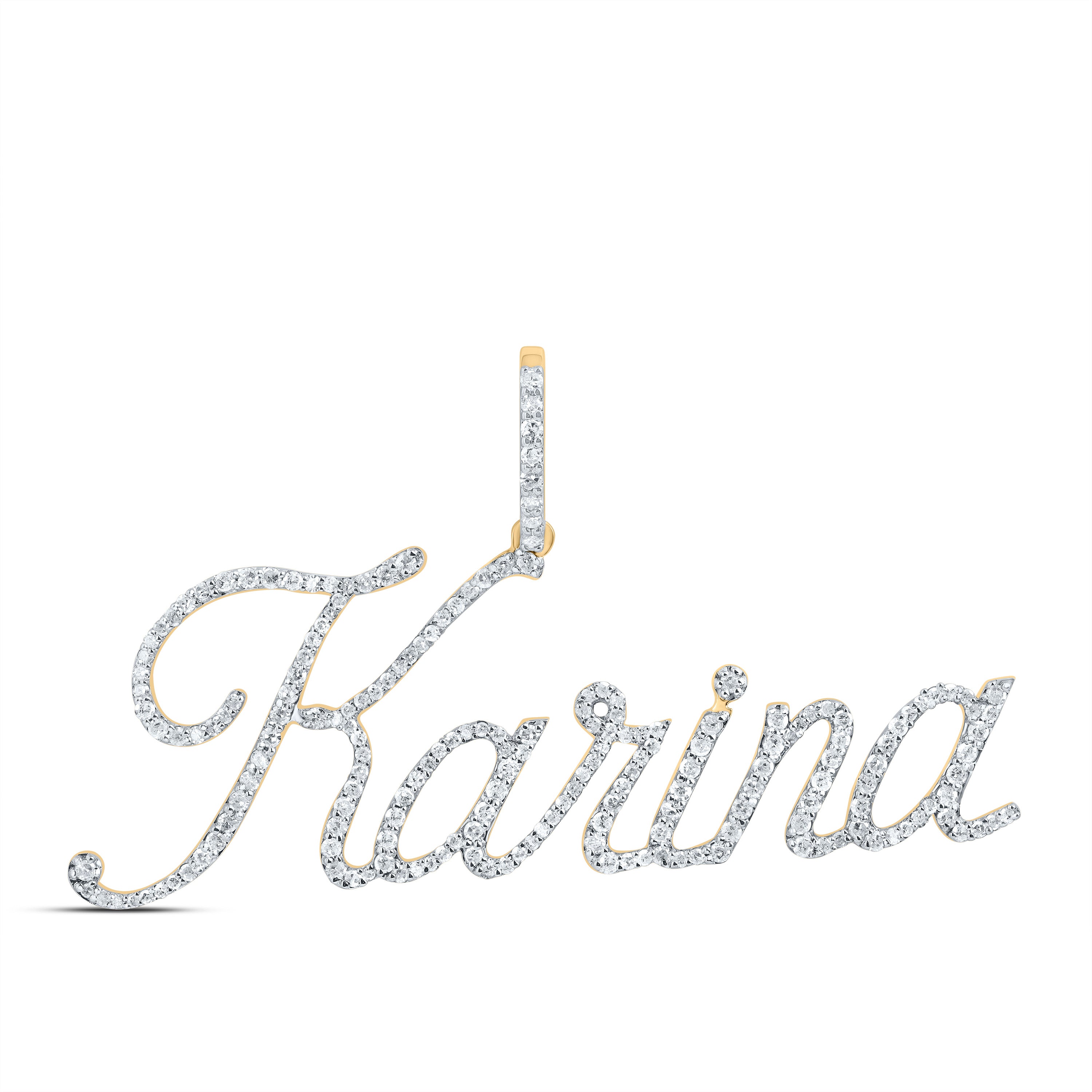 10Kt Gold 7/8Ctw-Dia P1 Gift  Karina" Pendant"