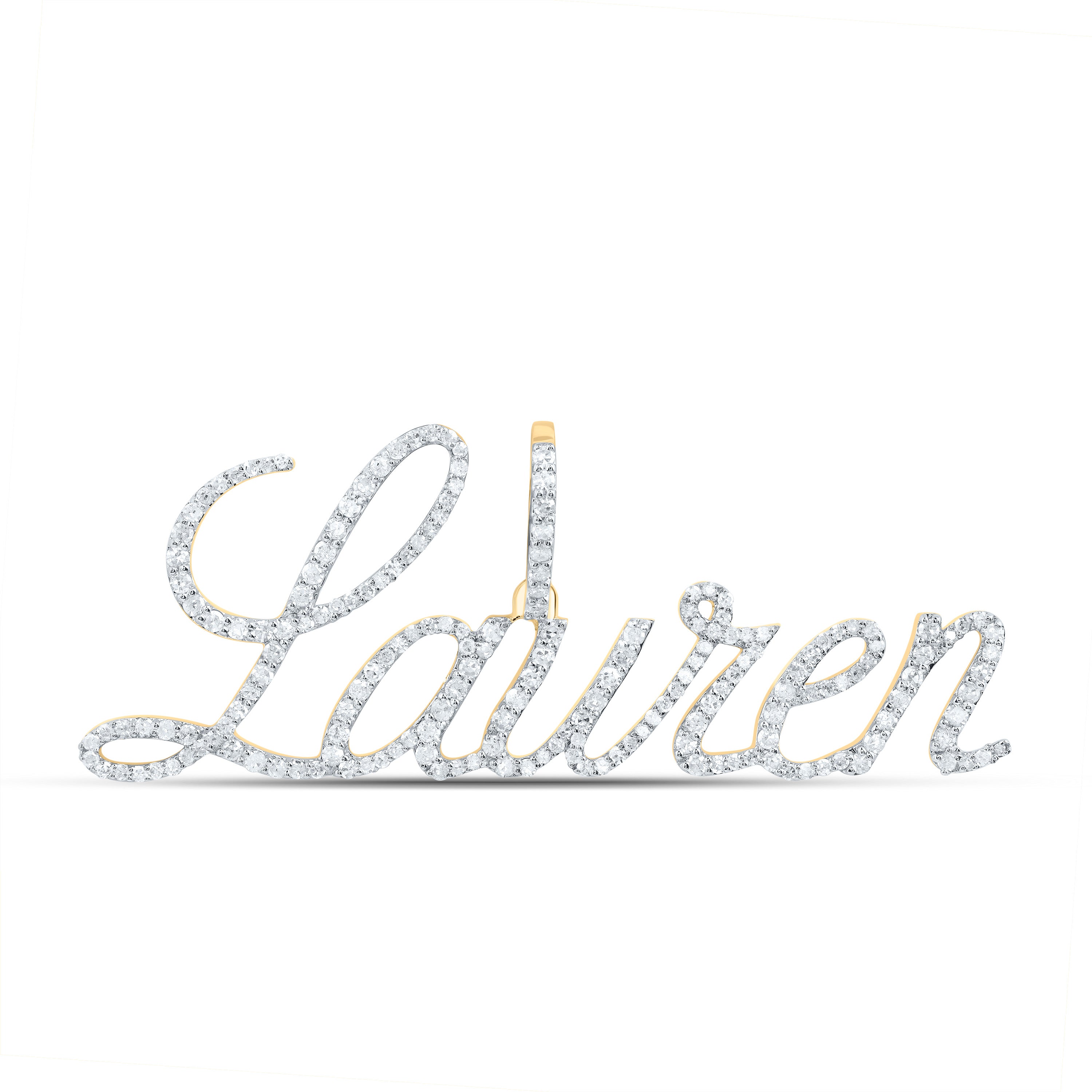 10Kt Gold 7/8Ctw-Dia P1 Gift  Lauren" Pendant"