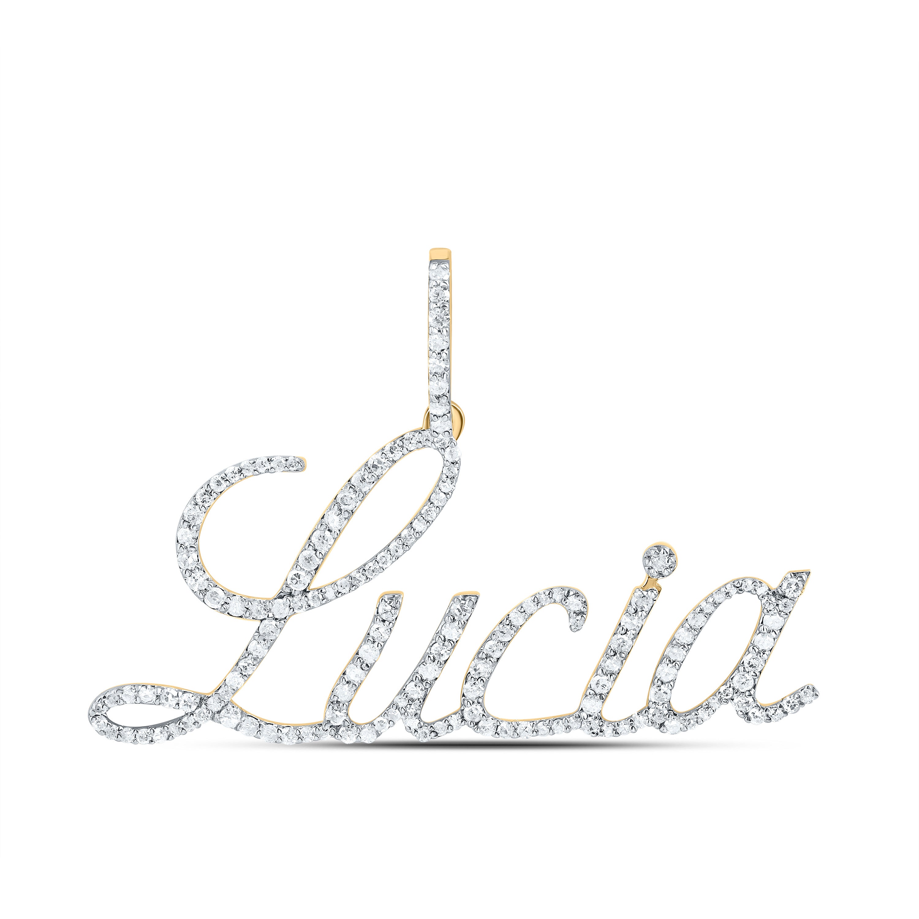 10Kt Gold 5/8Ctw-Dia P1 Gift  Lucia" Pendant"