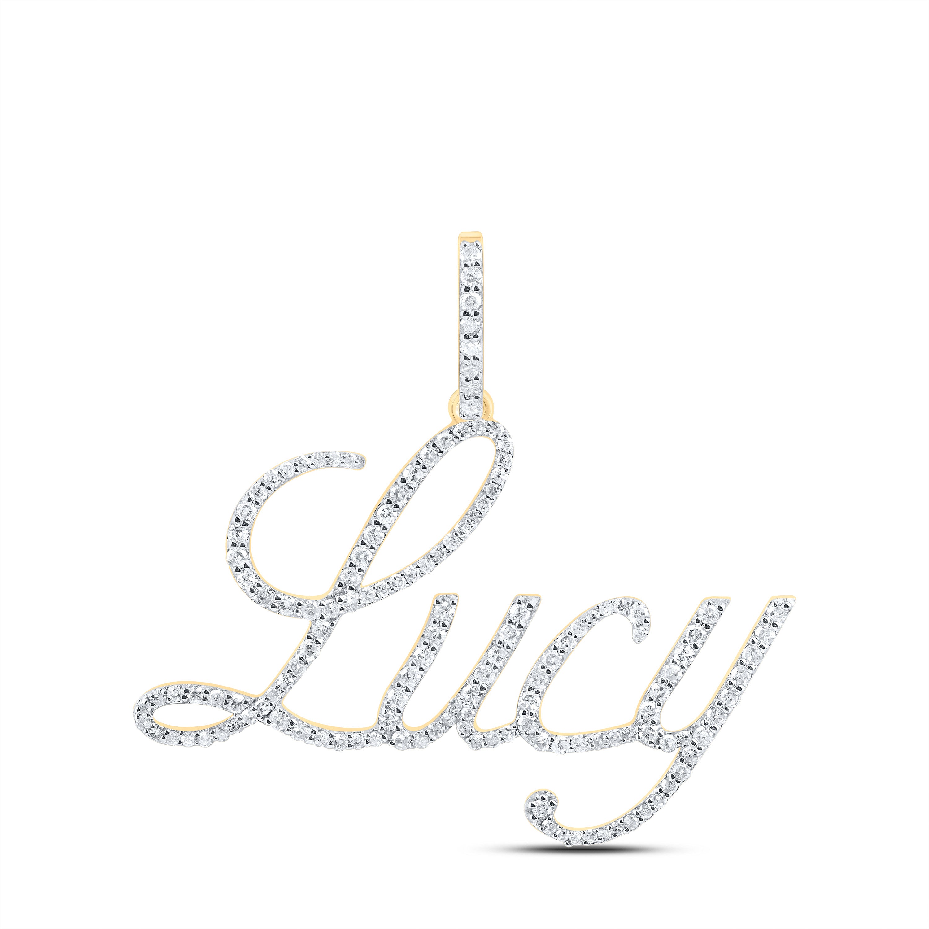 10Kt Gold 5/8Ctw-Dia P1 Gift  Lucy" Pendant"