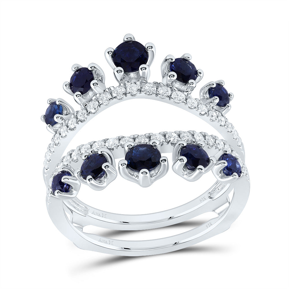 1/3Ctw-Nat Dia Ana M 1 1/3Ctw-Rd-Bs Nat Gem Enhancer Ring (4.6 grams)