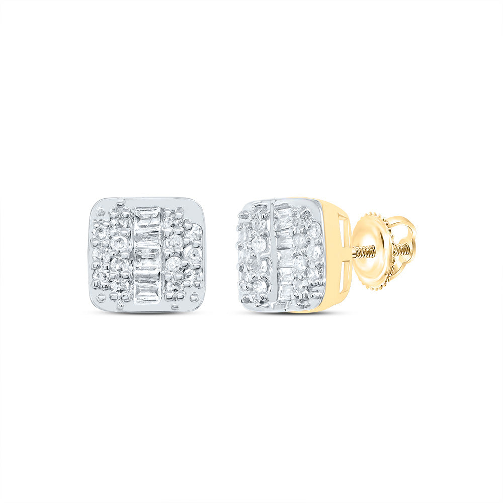 10Kt Gold 1/8Ctw-Dia P1 Gift Cushion Stud Earring