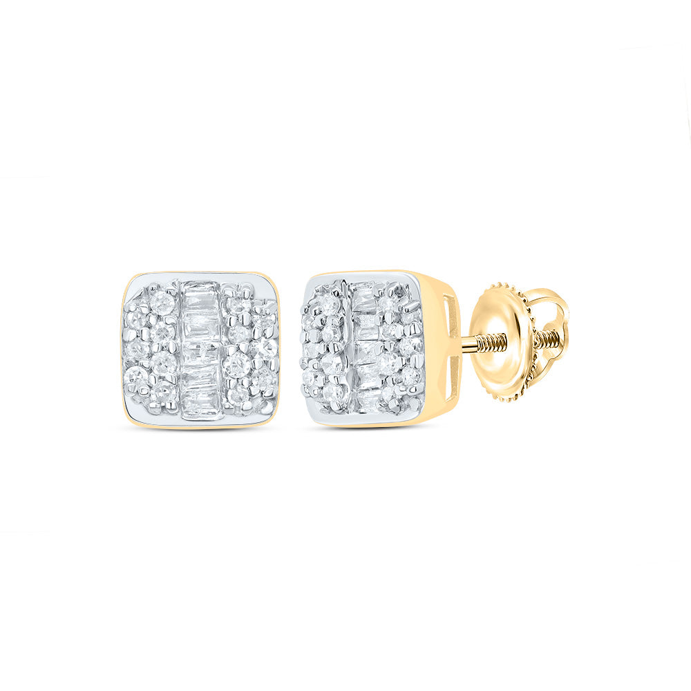 1/4Ctw-Nat Dia P1 Gift Cushion Stud Earring