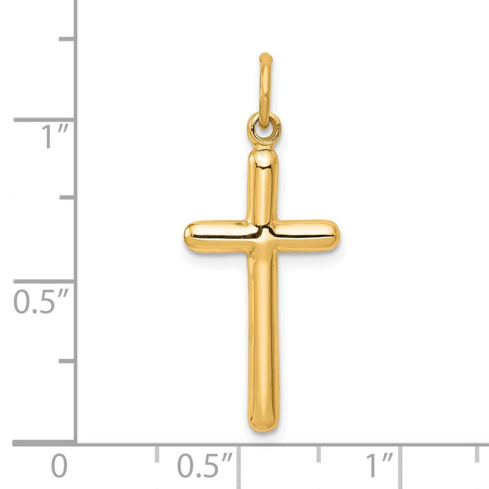 14k Yellow Gold 12.6 mm Cross Pendant (1.06 grams)