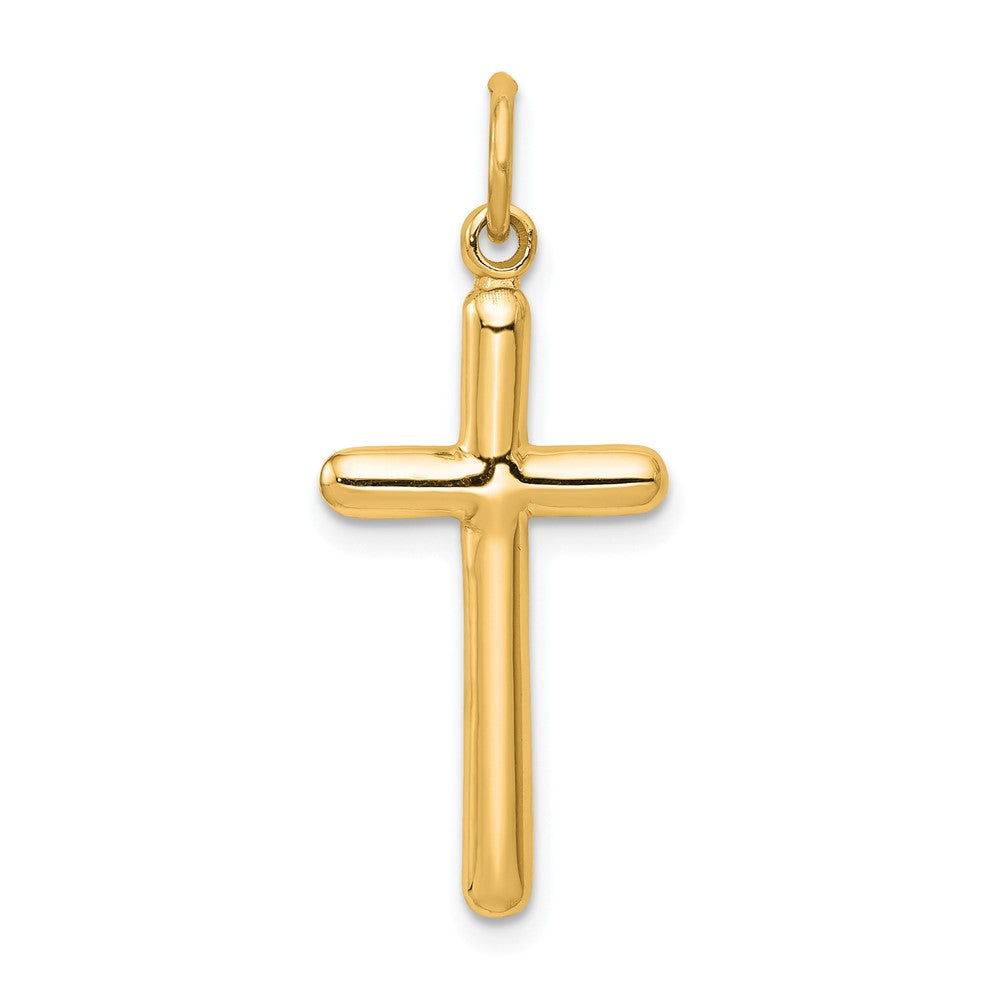 14k Yellow Gold 12.6 mm Cross Pendant (1.06 grams)