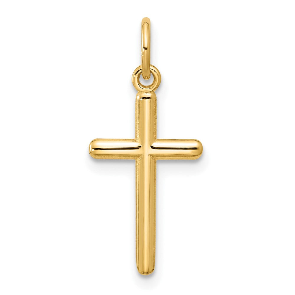 14k White Gold 10.7 mm  Cross Pendant (0.58 grams)