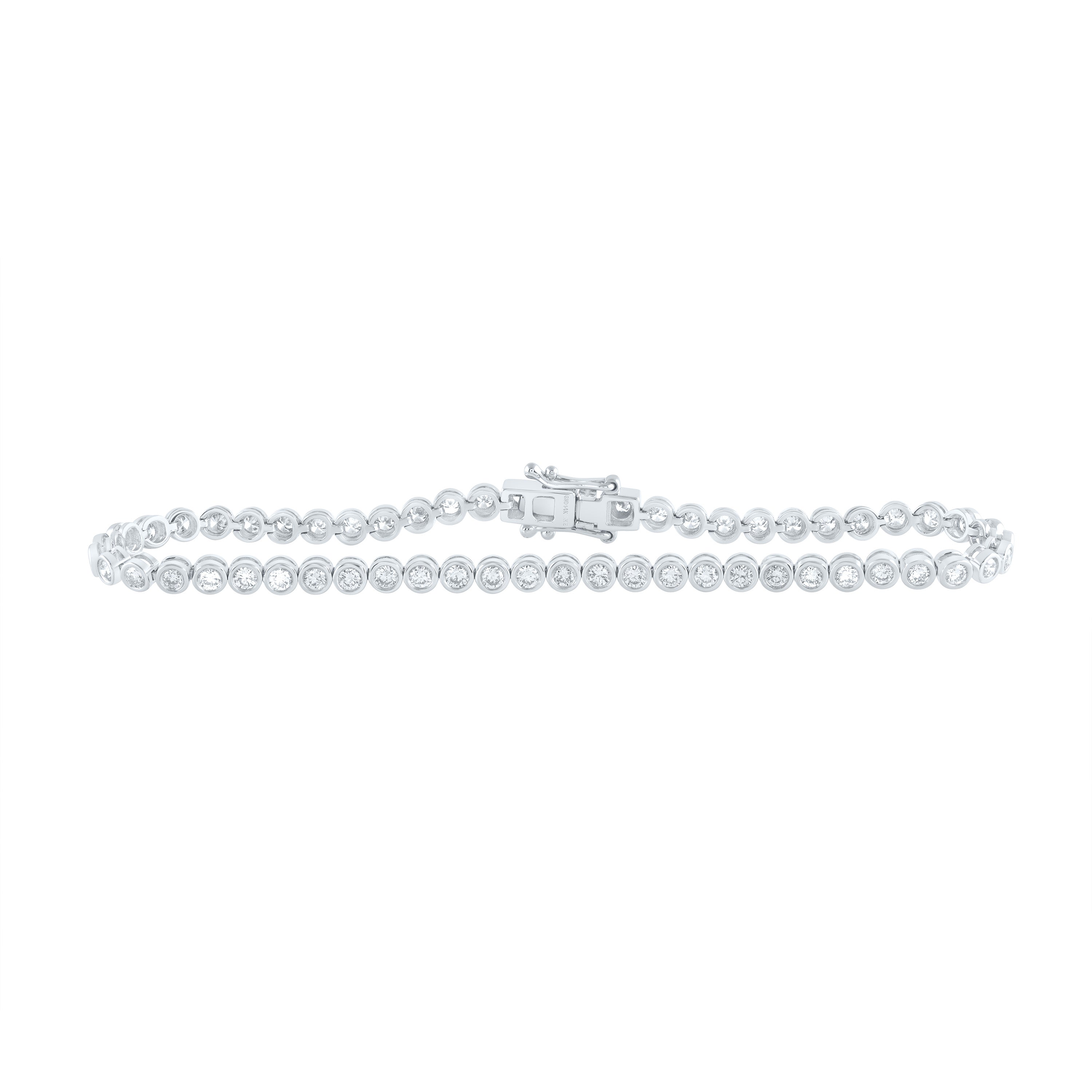 2 Ctw- Nat Dia Nke Fashion Bracelet (7 Inch) (6.93 grams)