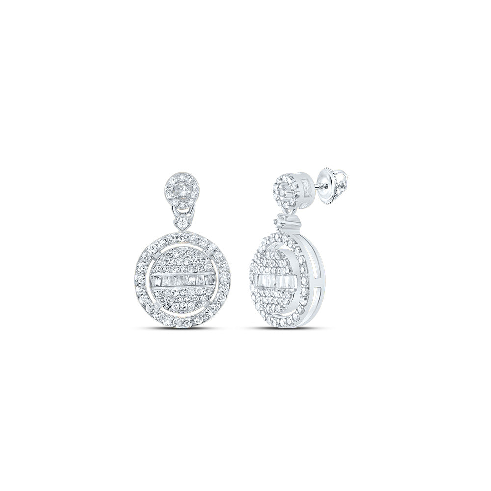 1/2Ctw-Nat Dia P1 Gift Round Dangling Earring