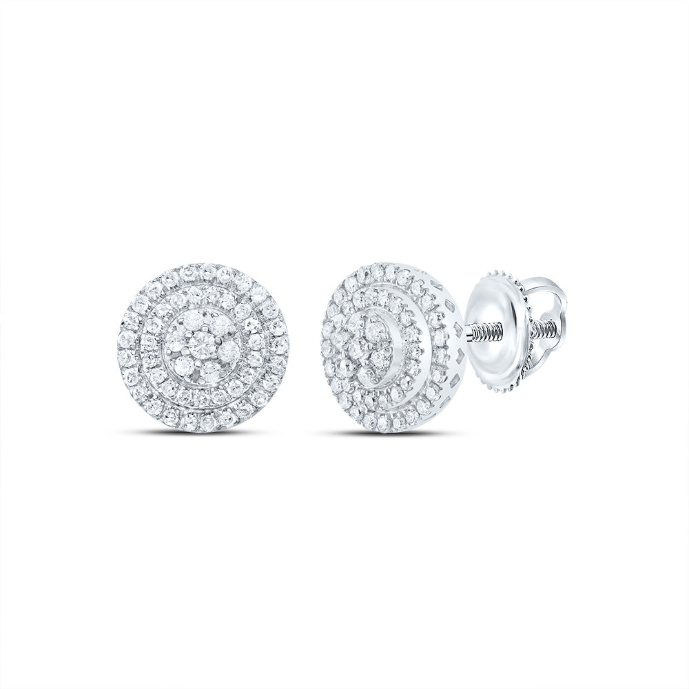 3/4Ctw-Nat Dia P1 Gift Round Stud Earring