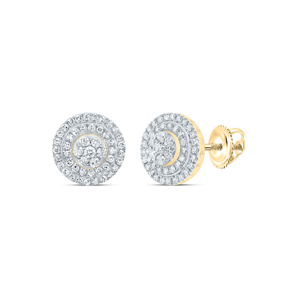 1Ctw-Nat Diamond Gift Round Stud Earring