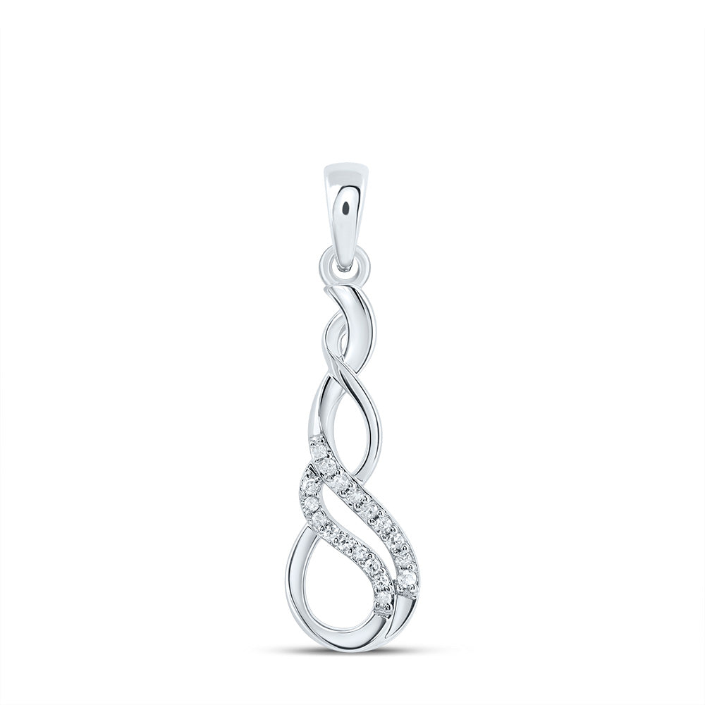 1/20Ctw-Nat Dia P1 Gift Infinity Pendant (1.5116 grams)