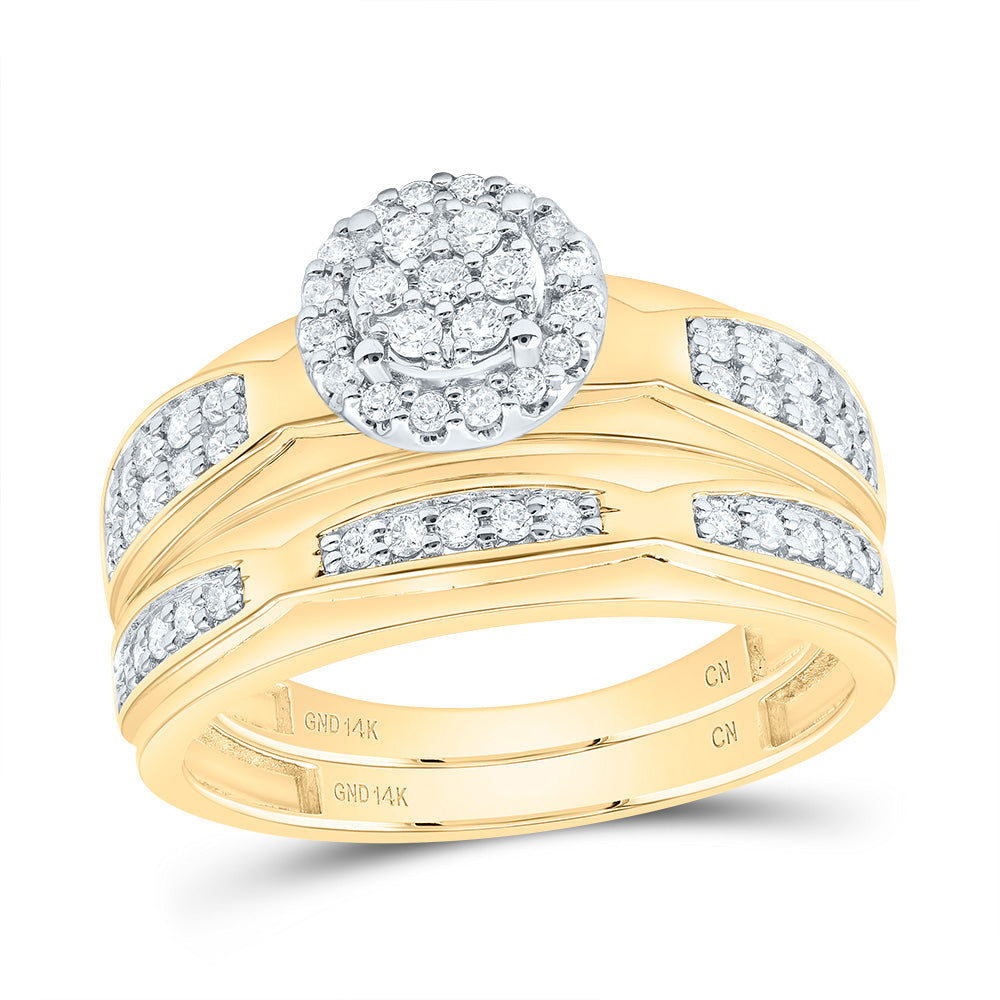 1/2Ctw-Nat Dia Cn Round Trio Set (6.87 grams)