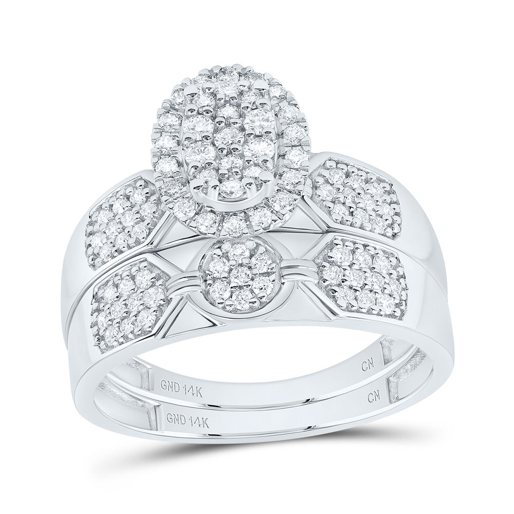 3/4Ctw-Nat Dia Cn Oval Trio Set (6.82 grams)