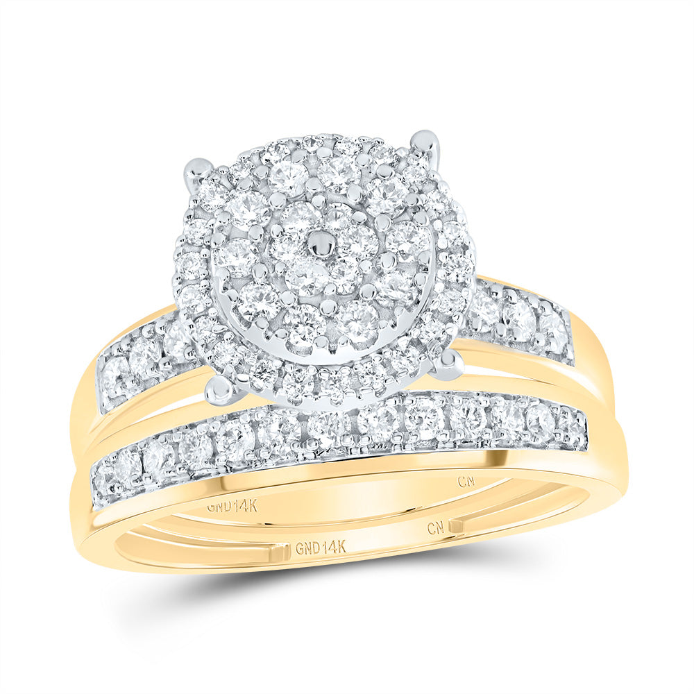 1Ctw-Diamond Round Trio Set (7.81 grams)