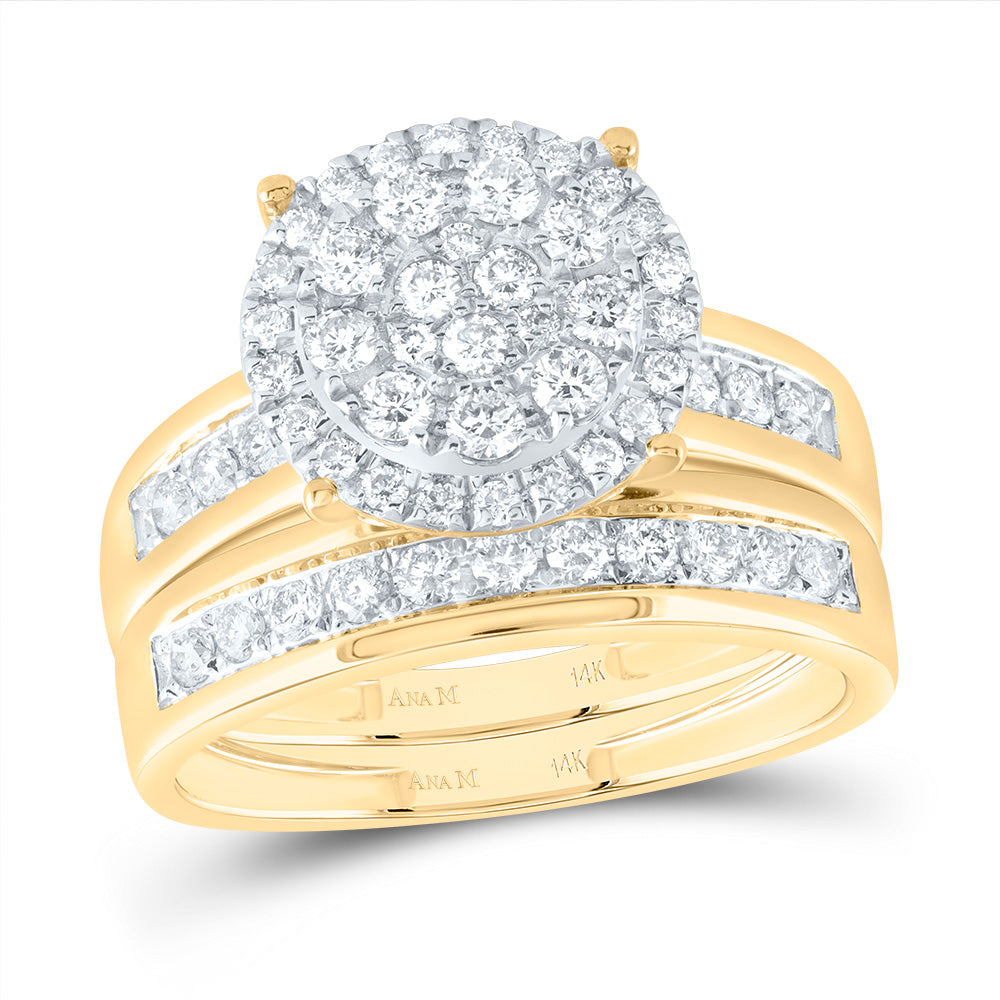 1Ctw-Dia Ana M Round Trio Set (7.53 grams)