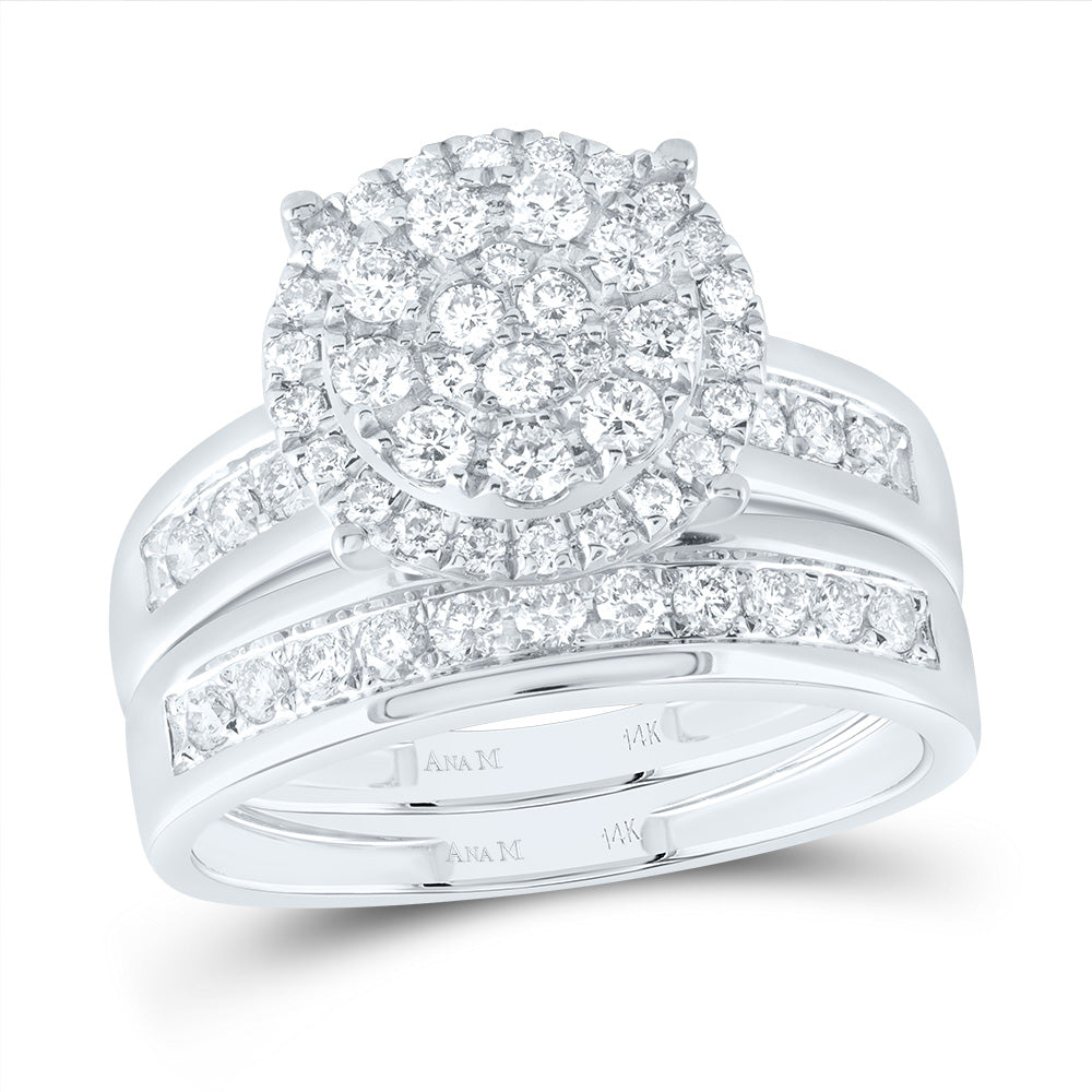 1Ctw-Dia Ana M Round Trio Set (7.52 grams)