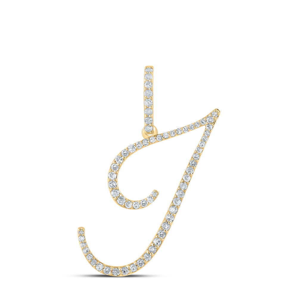 3/8Ctw-Dia P1 Initial "I" Gift Pendant (1.447 grams)