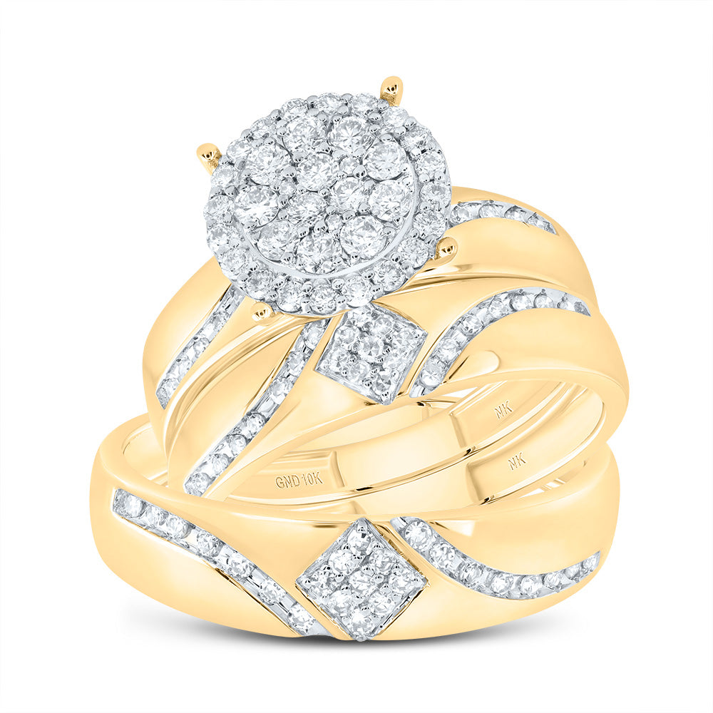 7/8Ctw-Dia Nk Round Trio Set (4.84 grams)