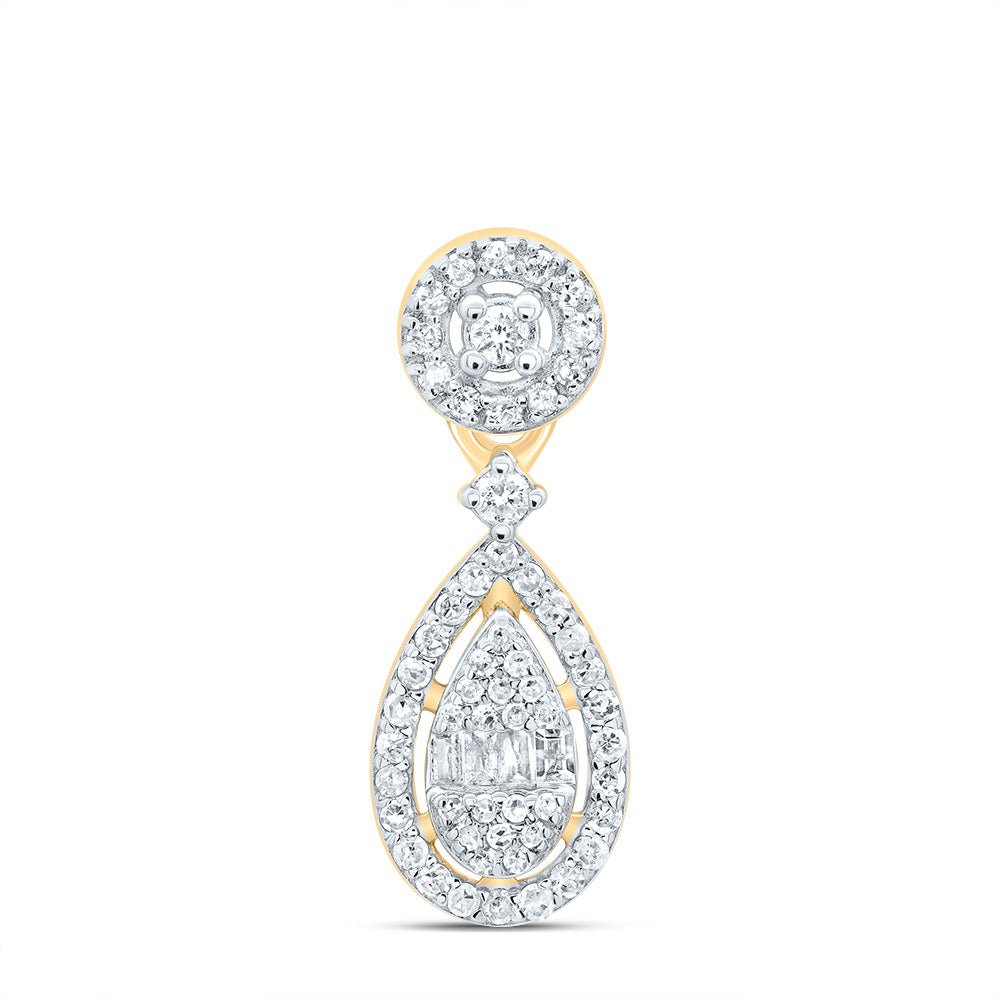 1/4Ctw-Dia P1 Gift Pear Pendant (1.089594 grams)