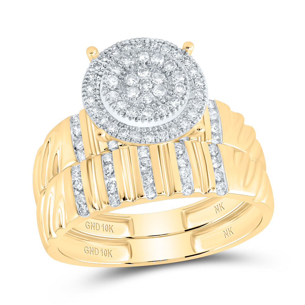 1/2Ctw-Dia Nk Round Trio Set (5.01 grams)