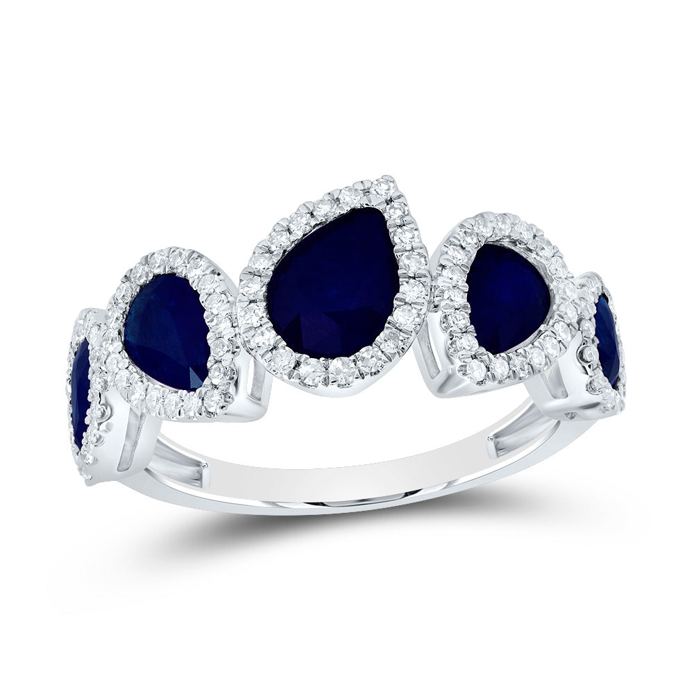 1/3Ctw-Dia Cn 2 1/3Ctw Ps-Bs Nat Gem Fashion Ring  (3.89 grams)