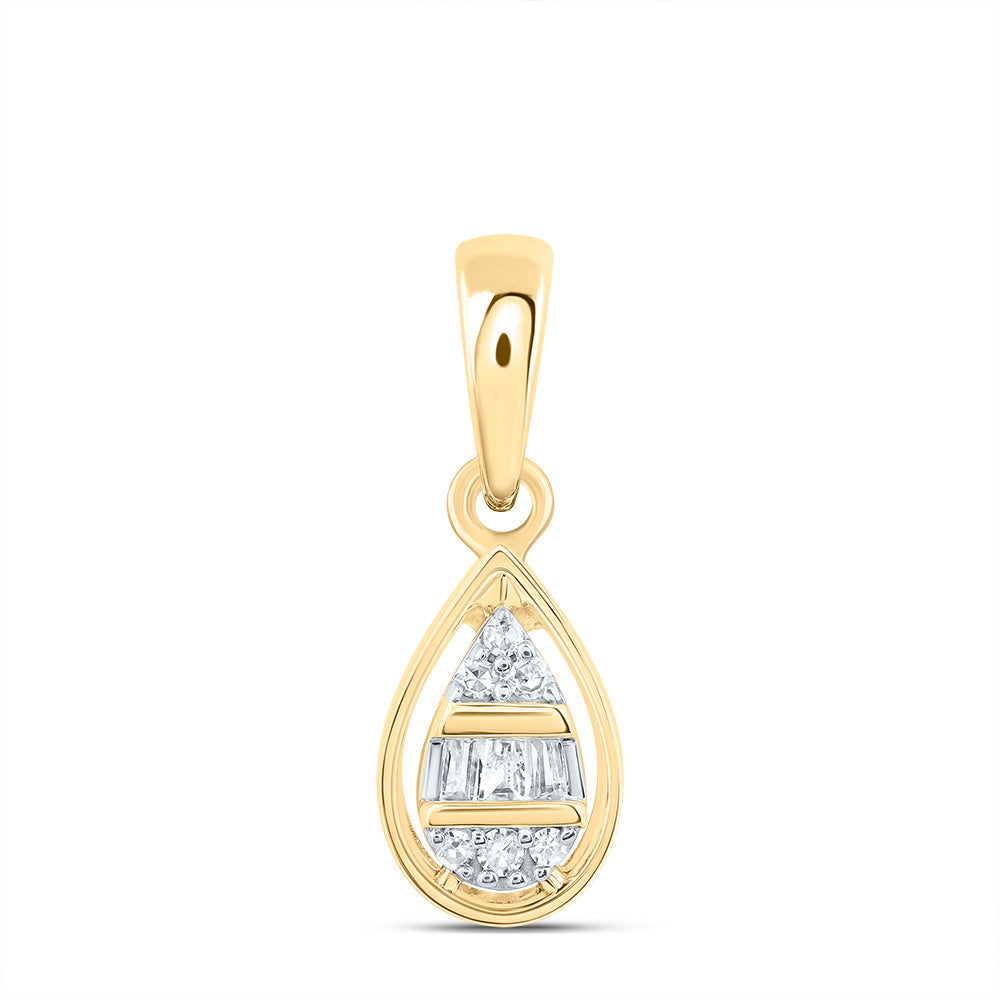1/20Ctw-Dia Nk Gift Pear Pendant (0.514 grams)