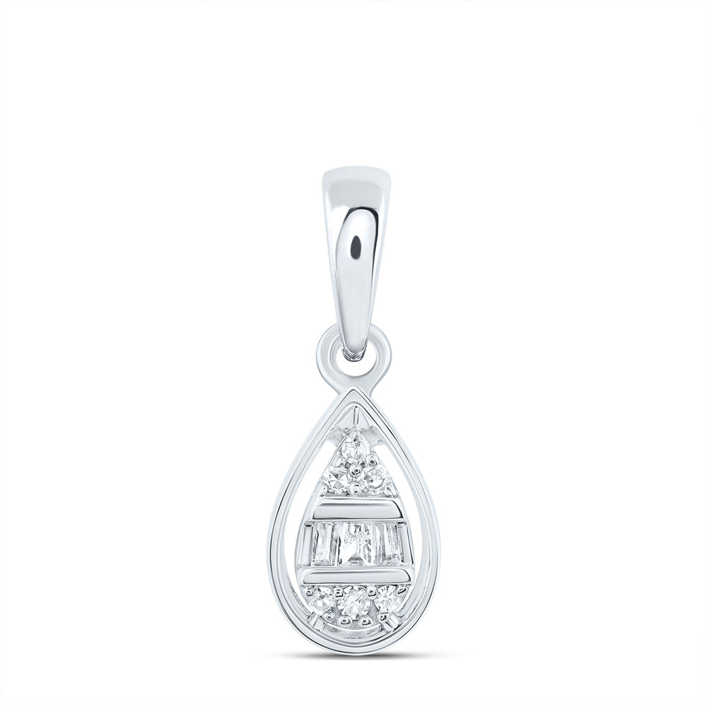1/20Ctw-Dia Nk Gift Pear Pendant (0.514 grams)