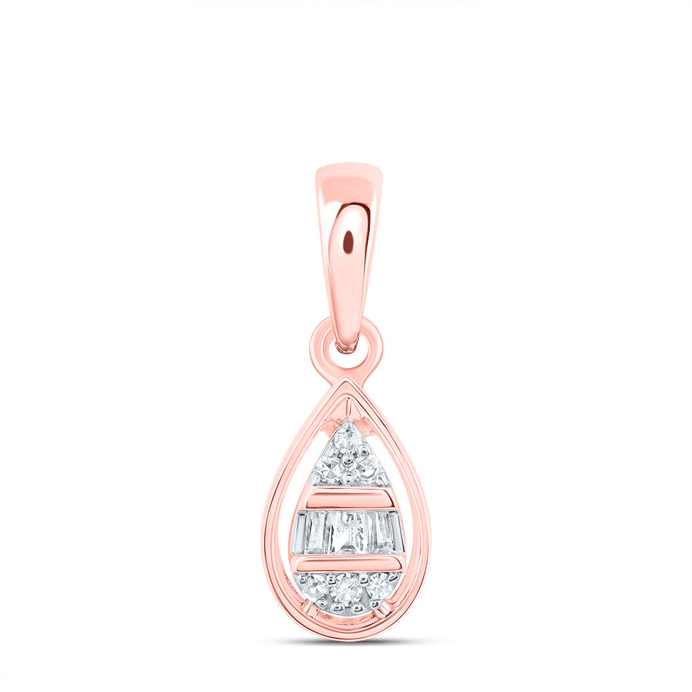 1/20Ctw-Dia Nk Gift Pear Pendant (0.514 grams)