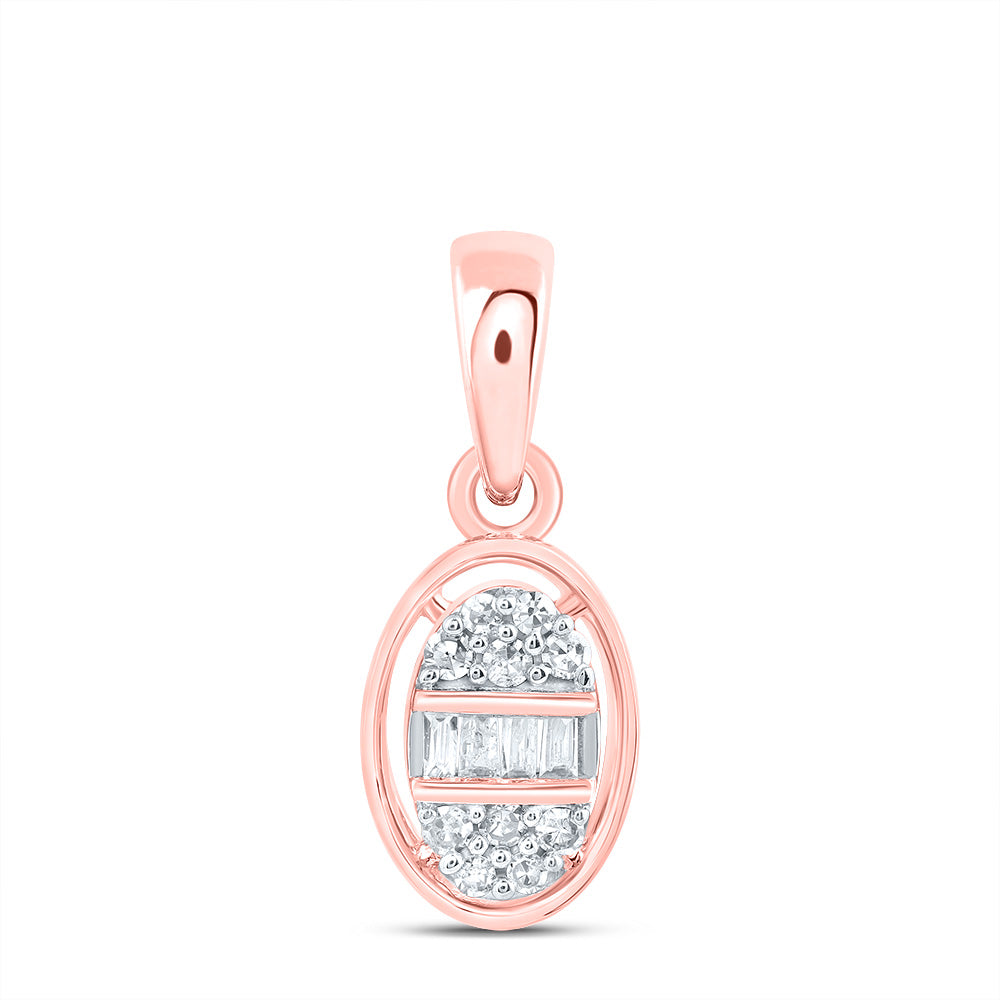 1/12Ctw-Dia Nk Gift Oval Pendant (0.552 grams)