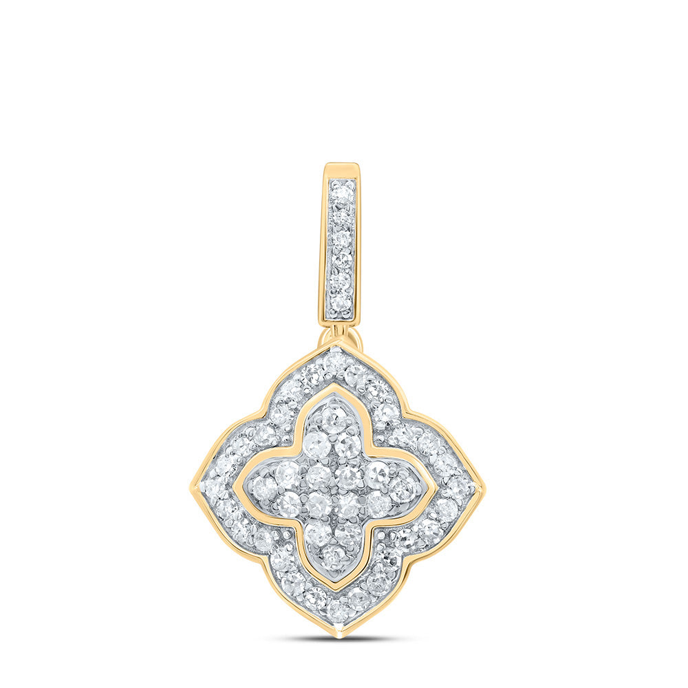 1/4Ctw-Dia P1 Gift Clover Pendant (1.0748 grams)