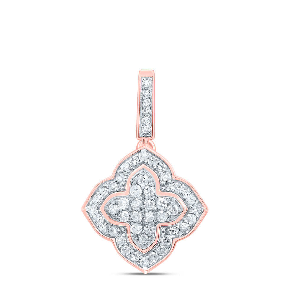 1/4Ctw-Dia P1 Gift Clover Pendant (0.995333 grams)