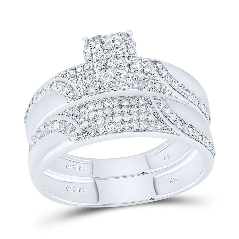 5/8Ctw-Dia Nk Emerald Trio Set (4.45 grams)