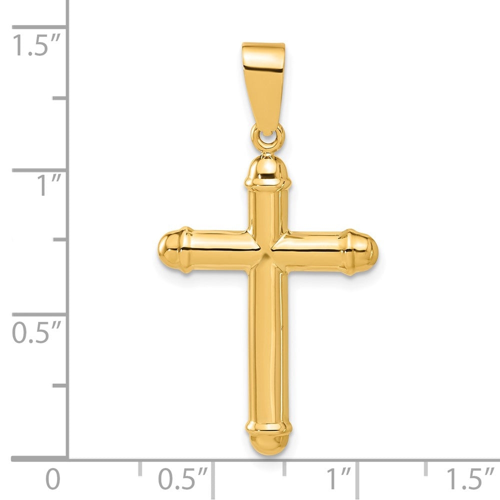 14k Yellow Gold 19.8 mm Polished Cross Pendant (1.34 grams)