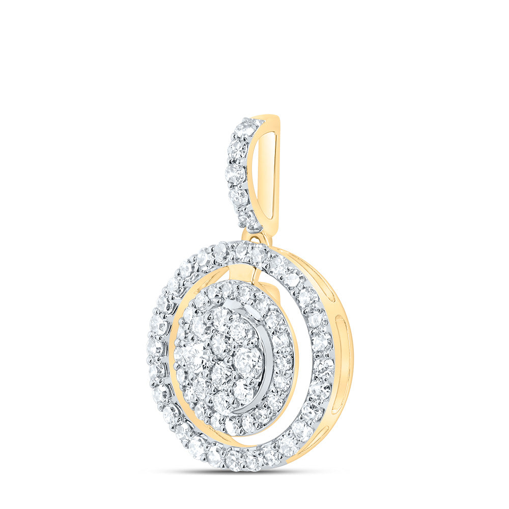 3/8Ctw-Dia Nk Fashion Round Pendant (0.961 grams)