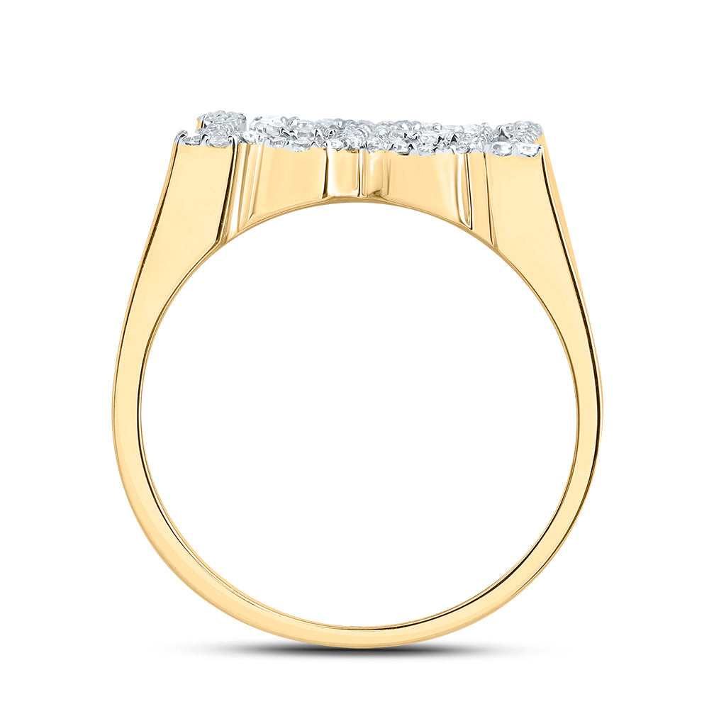 3/8Ctw-Dia Nk "1991" Mens Ring (7.93 grams)