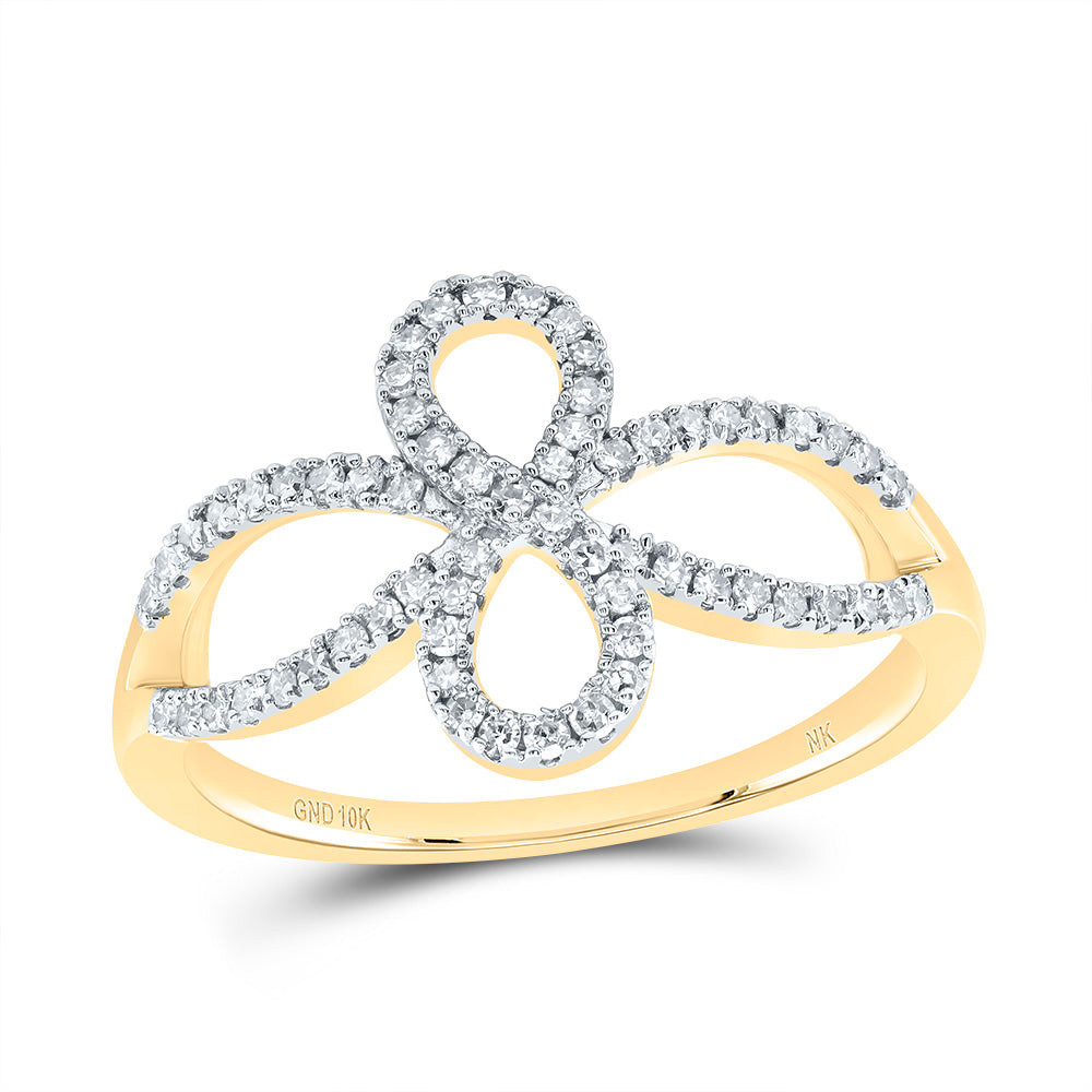 1/4Ctw-Dia Nk Fashion Infinity Ring (2.35 grams)