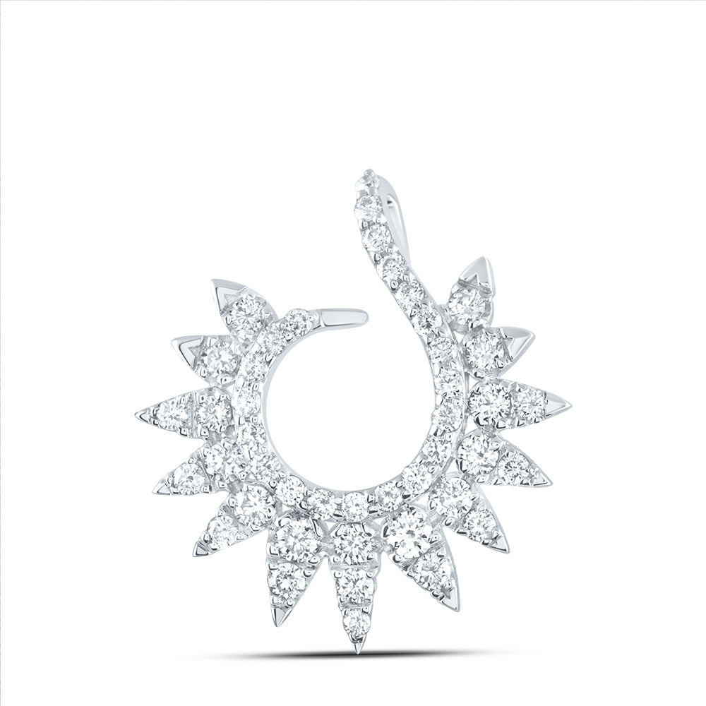 1/2 Ctw-Nat Dia Ana M Fashion Pendant (1.2 grams)